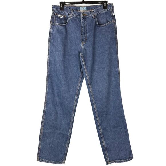 Tyndale Mens Relaxed FR Jeans 36X34 Flame‎ Resistant Blue Denim Arc Rated 15.3 - Picture 1 of 7